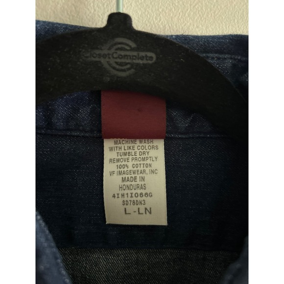 Big Ben pearl snap denim button-down size large men’s - Picture 3 of 6